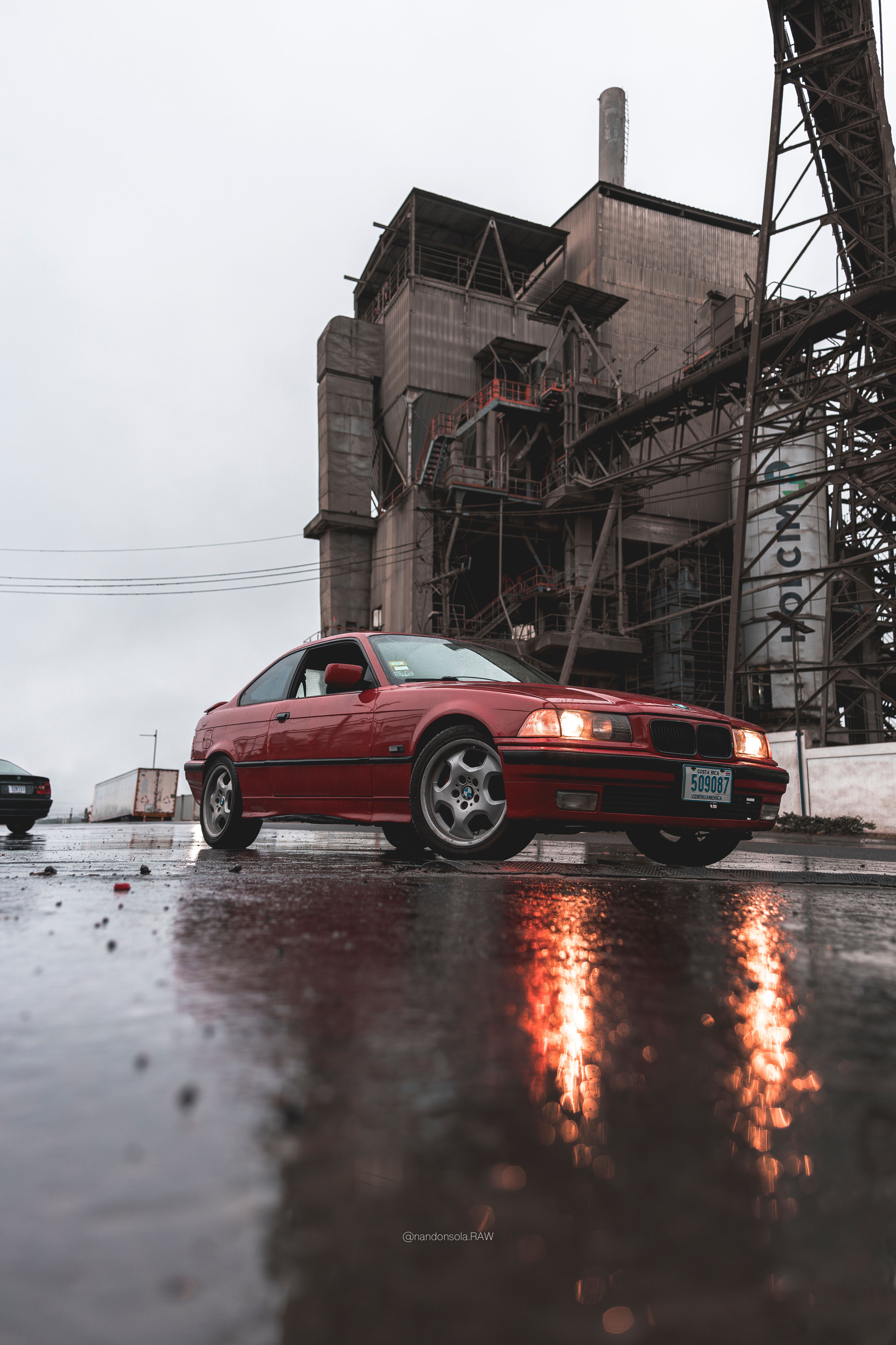  BMW E36 rojo